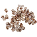 100pcs Mixed Wooden Shapes Hearts Plum Flower Unfinished Wood Pieces Embellishments for DIY Crafts