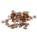 100pcs 14mm Round and Pentagram Shape Wood Craft for DIY Embellishments