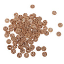 Pack of 100 Round Shape Wooden Buttons Embellishments for Sewing and Crafts 13mm