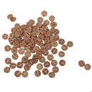 Pack of 100 Round Shape Wooden Buttons Embellishments for Sewing and Crafts 13mm