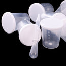 12pcs 30ml Plastic Measuring Cup with the Cap Drawing Tool 3.8x4cm