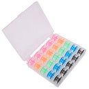 Bobbins/Supply Box for Sewing Machine General Parts Plastic 5 colors 25pcs