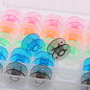 Bobbins/Supply Box for Sewing Machine General Parts Plastic 5 colors 25pcs