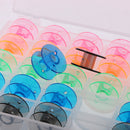 Bobbins/Supply Box for Sewing Machine General Parts Plastic 5 colors 25pcs