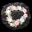 Ribbons Embroidery Flower Sewing Applique Embellishments Patch for Clothes Dress Decor
