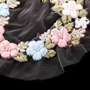 Ribbons Embroidery Flower Sewing Applique Embellishments Patch for Clothes Dress Decor