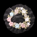 Ribbons Embroidery Flower Sewing Applique Embellishments Patch for Clothes Dress Decor