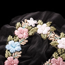 Ribbons Embroidery Flower Sewing Applique Embellishments Patch for Clothes Dress Decor