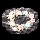 Ribbons Embroidery Flower Sewing Applique Embellishments Patch for Clothes Dress Decor