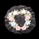 Ribbons Embroidery Flower Sewing Applique Embellishments Patch for Clothes Dress Decor