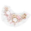 Elegant Ribbons Embroidery Flower Sewing Applique Embellishments for DIY Clothes Decoration