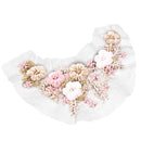 Elegant Ribbons Embroidery Flower Sewing Applique Embellishments for DIY Clothes Decoration