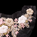 Elegant Ribbons Embroidery Flower Sewing Applique Embellishments for DIY Clothes Decoration