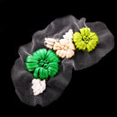 Ribbons Embroidery Flower Sewing Applique Embellishments Patch for Clothes Dress Decor