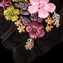 Elegant Ribbons Embroidery Flower Sewing Applique Embellishments for DIY Clothes Decoration