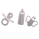 Set of 9 Baby Accessories Metal Cutting Dies Stencil Scrapbooking Paper Card Embossing