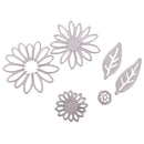 Set of 6 Flower Leaves Metal Cutting Die Cuts Stencil Scrapbooking Paper Card Embossing