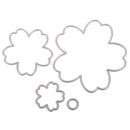 Set of 4 Flower Metal Cutting Die Cuts Stencil Scrapbooking Paper Card Embossing Crafts