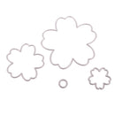 Set of 4 Flower Metal Cutting Die Cuts Stencil Scrapbooking Paper Card Embossing Crafts