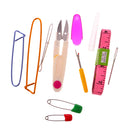 66PCS/SET Aluminium Crochet Hooks Needles Knitting Weaving DIY Tools Sewing crafts Supplies Beige