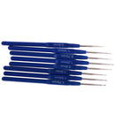 66PCS/SET Aluminium Crochet Hooks Needles Knitting Weaving DIY Tools Sewing crafts Supplies Beige