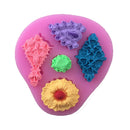 Set of 3 Silicone Fondant Cake Mould Decorating Sugarcraft Mold Make-up Lipstick