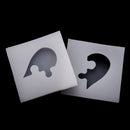 1 Pair Love Heart Shape Silicone Pendant Mold Mould for Resin Jewelry Making DIY Crafts