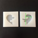 1 Pair Love Heart Shape Silicone Pendant Mold Mould for Resin Jewelry Making DIY Crafts