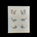 Pack of 7 Assorted Aniamls Flower DIY Liquid Resin Molds Mould for Making Jewelry Pendants Tool