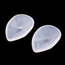Pack of 6 Clear DIY Silicone Pendant Molds for Jewelry Making Moulds Tools with Hanging Hole