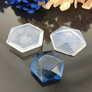 Pack of 6 Clear DIY Silicone Pendant Molds for Jewelry Making Moulds Tools with Hanging Hole