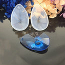 Pack of 6 Clear DIY Silicone Pendant Molds for Jewelry Making Moulds Tools with Hanging Hole