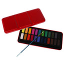 Solid Watercolor Paints Set of 24 Colors Artist Crafts School Stationeries