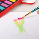 Solid Watercolor Paints Set of 24 Colors Artist Crafts School Stationeries