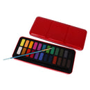Solid Watercolor Paints Set of 24 Colors Artist Crafts School Stationeries