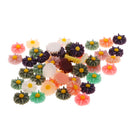 50 Pieces Assorted Daisy Resin Flatback Embellishment for DIY Hair Accessories Crafts