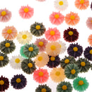 50 Pieces Assorted Daisy Resin Flatback Embellishment for DIY Hair Accessories Crafts