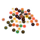 50 Pieces Assorted Daisy Resin Flatback Embellishment for DIY Hair Accessories Crafts