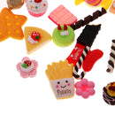 50 Pieces Assorted Fruit Cake Resin Flatback Embellishment for DIY Hair Accessories Crafts