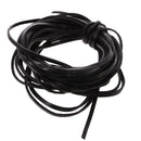 Durable 5 Meter 3mm Flat Leather Cord For Necklace Bracelet Beading Jewelry Making DIY Accessory Black