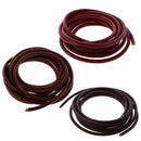 Durable 2 Meter 4mm Round Leather Cord For Necklace Bracelet Beading Jewelry Making DIY Accessory Deep Coffee