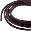Durable 2 Meter 4mm Round Leather Cord For Necklace Bracelet Beading Jewelry Making DIY Accessory Deep Coffee