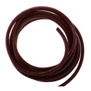 Durable 2 Meter 4mm Round Leather Cord For Necklace Bracelet Beading Jewelry Making DIY Accessory Light Coffee