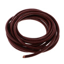 Durable 2 Meter 4mm Round Leather Cord For Necklace Bracelet Beading Jewelry Making DIY Accessory Light Coffee