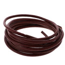 Durable 2 Meter 4mm Round Leather Cord For Necklace Bracelet Beading Jewelry Making DIY Accessory Light Coffee