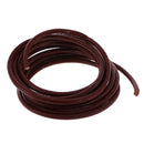 Durable 2 Meter 4mm Round Leather Cord For Necklace Bracelet Beading Jewelry Making DIY Accessory Light Coffee