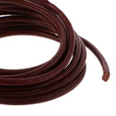 Durable 2 Meter 4mm Round Leather Cord For Necklace Bracelet Beading Jewelry Making DIY Accessory Light Coffee