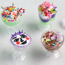 12 Pieces Dollhouse Miniature Kitchenware Dish Plate Food Containers Decoration DIY