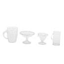 12 Pieces Dollhouse Miniature Kitchenware Dish Plate Food Containers Decoration DIY