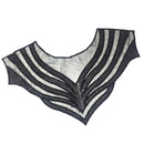 Womens Vintage Black Lace Collar Embroidered Collar DIY for Clothing Accessories